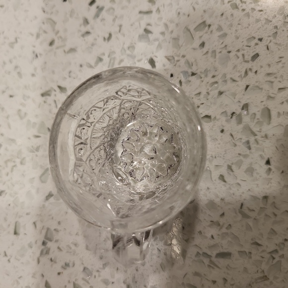 Vintage Miniature Cut Crystal Punch Bowl & 6 Cups - Picture 6 of 10